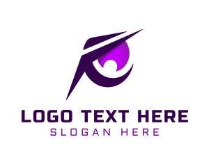 Focus - Purple Sharp Eye Esports logo design