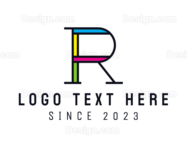 Colorful Letter R Logo