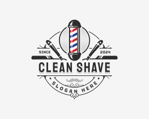 Barbershop Grooming Hairstylist logo design