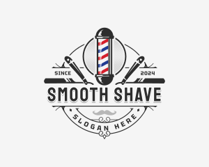 Barbershop Grooming Hairstylist logo design