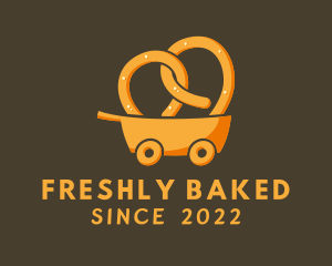 Pretzel Cookie Delivery logo design