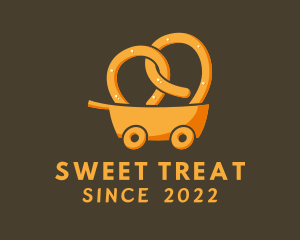 Pretzel Cookie Delivery logo design