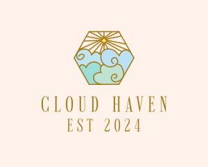 Stained Glass Cloud logo design