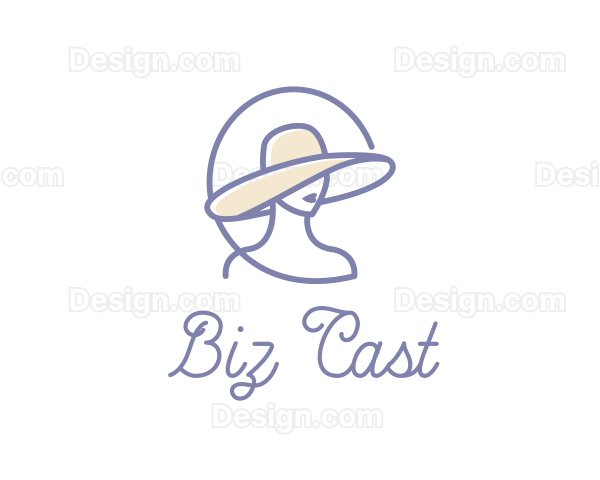 Female Hat Model Logo