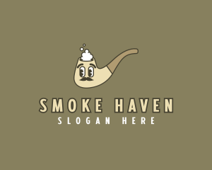 Tobacco Smoke Moustache logo