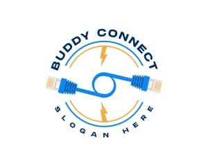 Network Connection Cable logo design