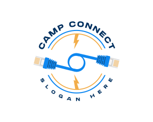 Network Connection Cable logo design