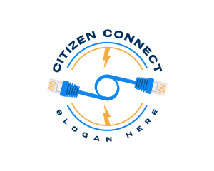 Network Connection Cable logo design