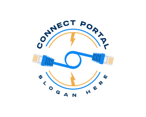 Network Connection Cable logo design