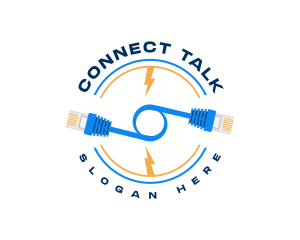 Network Connection Cable logo design