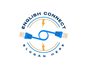 Network Connection Cable logo design