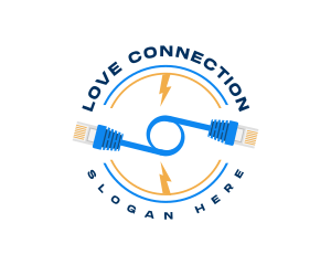 Network Connection Cable logo design