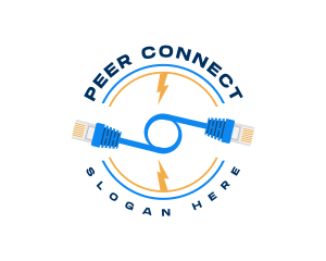 Network Connection Cable logo design