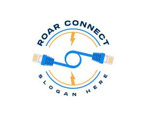 Network Connection Cable logo design