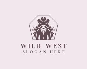 Rodeo Western Cowgirl logo