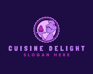 Cupcake Lady Chef logo design