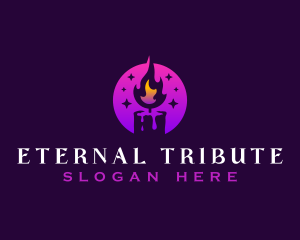 Memorial Candle Light logo design