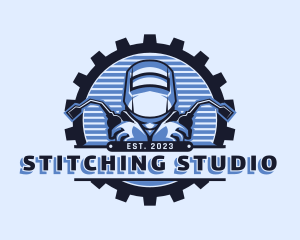 Machinist Cog Welding logo design