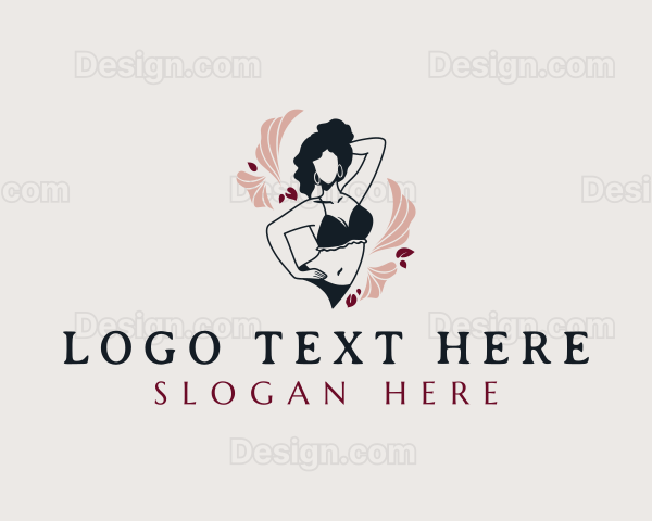 Bikini Woman Lingerie Logo