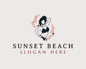 Bikini Woman Lingerie logo design