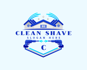 Pressure Washer Cleaning logo design