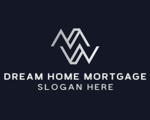 Real Estate Mortgage Letter M logo