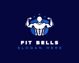 Muscle Workout Fitness logo design