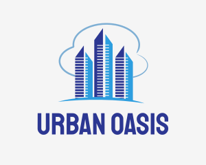 Cloudy Metropolis Buildings  logo