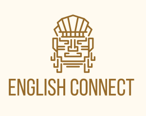 Mayan Warrior Head logo design