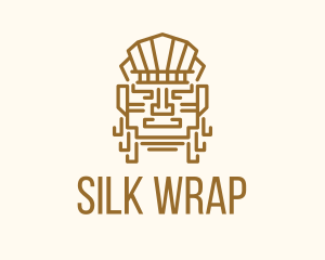 Mayan Warrior Head logo design