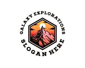 Mountain Trekking Summit logo design