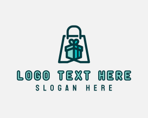 Shop - Gift Shopping Bag logo design