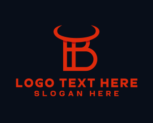 Red Horn Letter B   logo