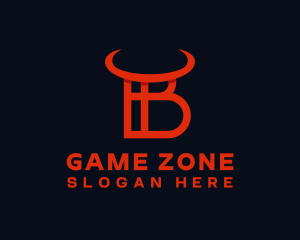 Red Horn Letter B   logo