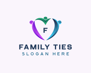 Family Love Heart logo design