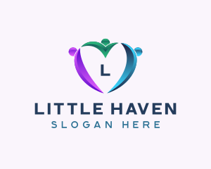 Family Love Heart logo design