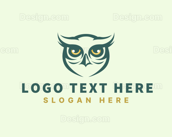 Nocturnal Zoo Owl Logo
