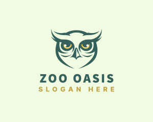 Nocturnal Zoo Owl  logo design