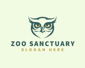 Nocturnal Zoo Owl  logo design