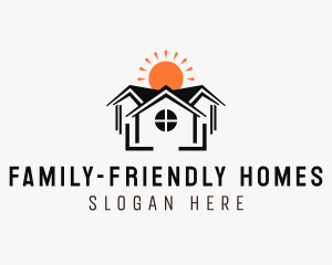 Home Residence Property logo design