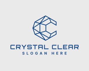 Business Diamond Letter C logo design