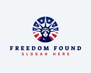 Liberty Statue Head logo