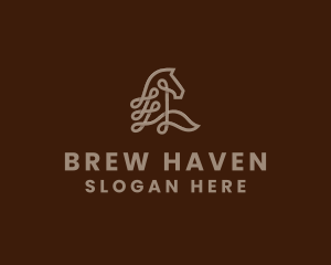 Brown Horse Loop logo design