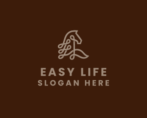 Brown Horse Loop logo design