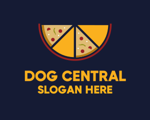 Pepperoni Pizza Slices logo design