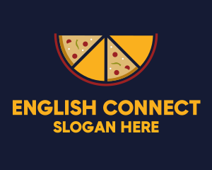 Pepperoni Pizza Slices logo design