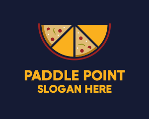 Pepperoni Pizza Slices logo design