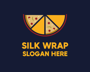 Pepperoni Pizza Slices logo design