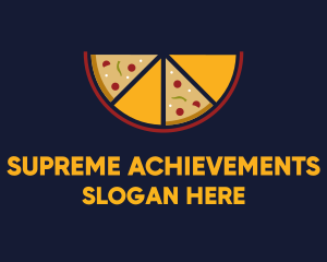 Pepperoni Pizza Slices logo design