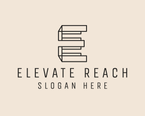 Construction Firm Renovation Letter E logo design